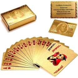 24k Gold Foil Playing Cards