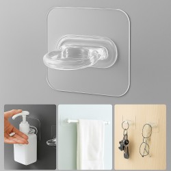6 PC Multifunctional Wall-Mounted Round Hooks 1 SET