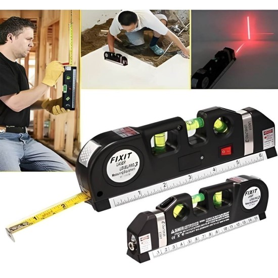 Fixit Laser Level Pro 3 Measuring Tape