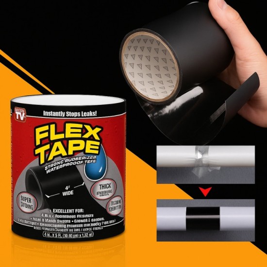 Waterproof Flex Tape Black