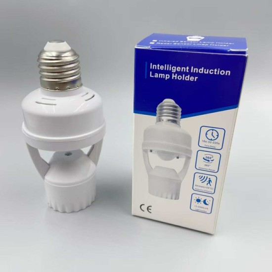 E27 Automatic Human Body Infrared IR Sensor Lamp Holder