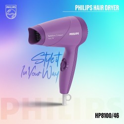 Philips HP8100/46 Hair Dryer – 1000 Watts – Purple