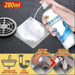 Pipeline Cleaning Foam Spray 280ml – Powerful Pipe Cleaner for Kitchen, Bathroom & Drain Lines