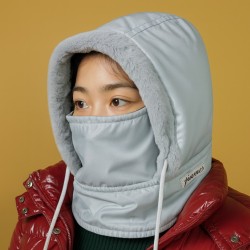 Polar Fleece Winter Hood Hat with Face Mask