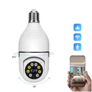 PTZ Bulb System 360 Degree WiFi Panorama IP Camera