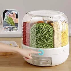 6kg Rotating Grain Dispenser Food Storage Container