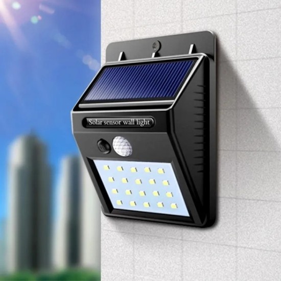 Solar Powered LED Wall Light