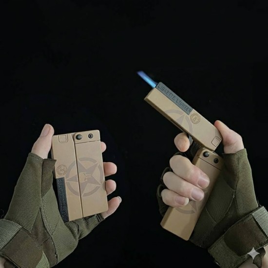 Folding Lighter Gun With in Cigarette Box