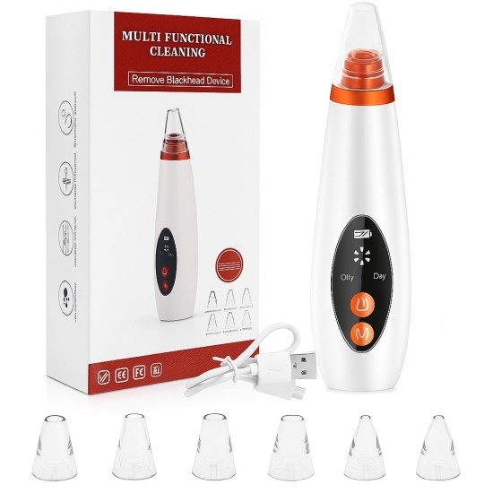 Multi-function Blackhead Remover Device - 6 Suction Head