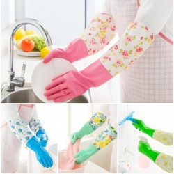 Rubber Cleaning Gloves Kitchen Dishwashing Glove