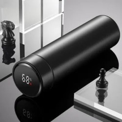 Stainless Steel Vacuum Thermos With Temperature Measurement LCD Display - 500ml