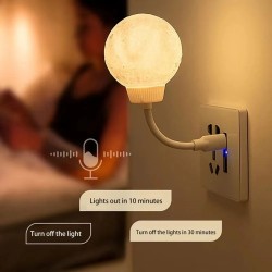 3 Lighting Modes Voice Control Smart Moon Lamp 
